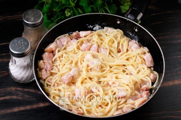 Billede af Carbonara pasta uden æg