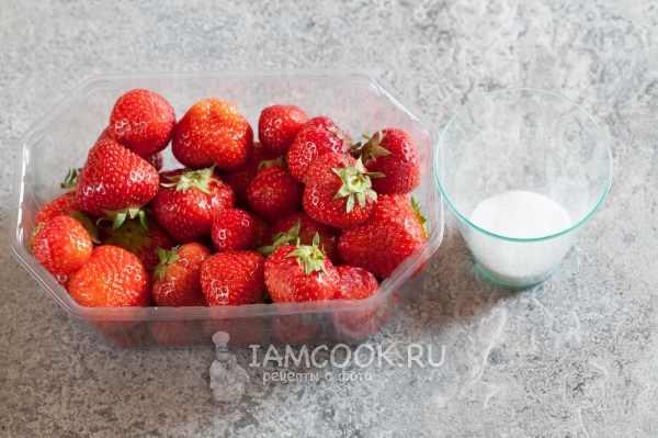 Zutaten für Erdbeerpastille zu Hause (im Ofen)