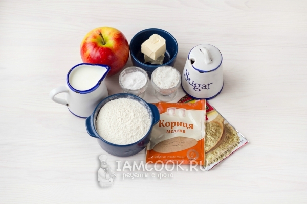 Ingredients for cookies on kefir without eggs