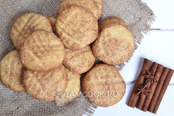 Photo of shortbread cookies with cinnamon