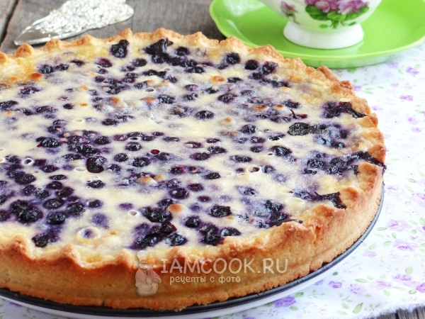 Recipe for shortcake pie with blueberry