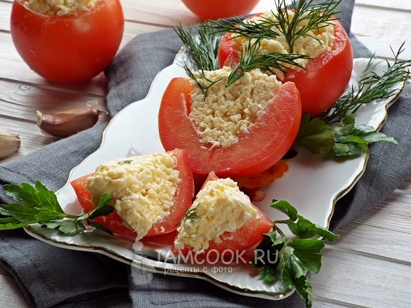 המתכון לעגבניות ממולאות בגבינה ושום