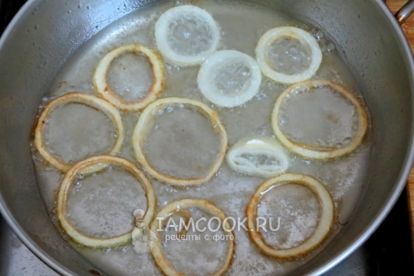 To fry onion rings