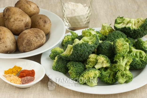 Zutaten für mageres Schnitzel aus Brokkoli