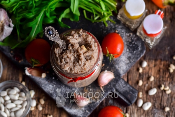 The recipe for lean bean paste with mushrooms