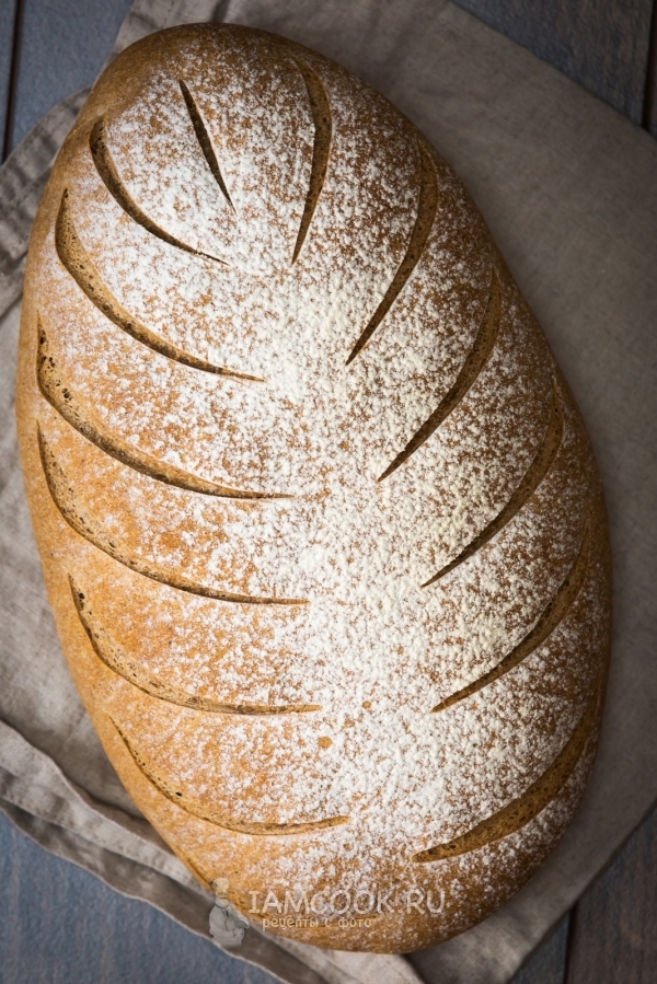 Рецепта за пшеничен ръжен хляб върху малц