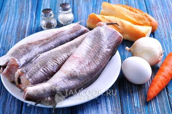 Zutaten für Fischkoteletts aus Seehecht