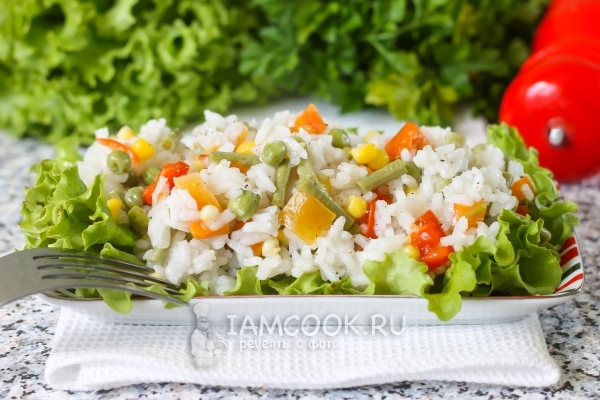 Рецепта от ориз с замразено зеленчуци