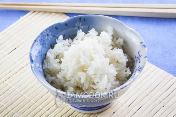 एक माइक्रोवेव ओवन में चावल का फोटो