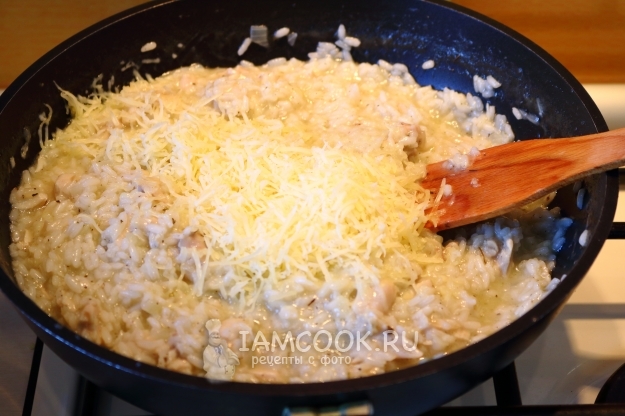 Put the grated cheese