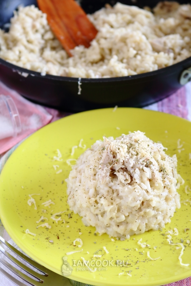 Recipe for risotto with turkey
