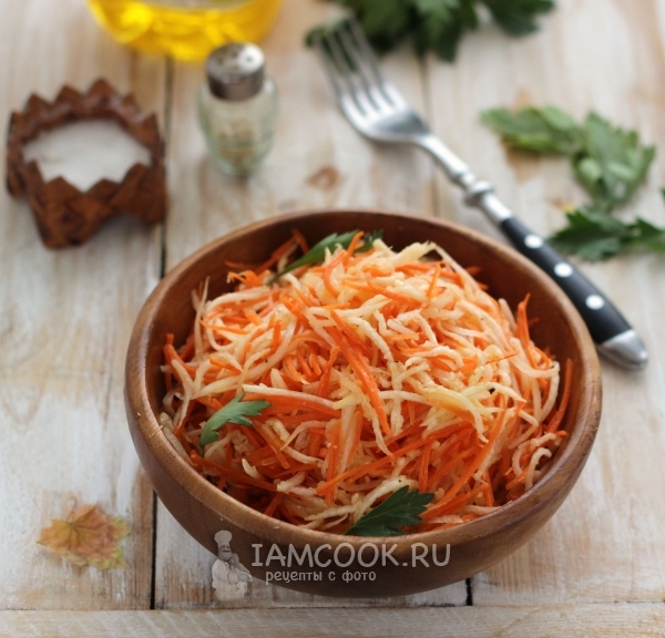 Репичка салата с моркови и масло