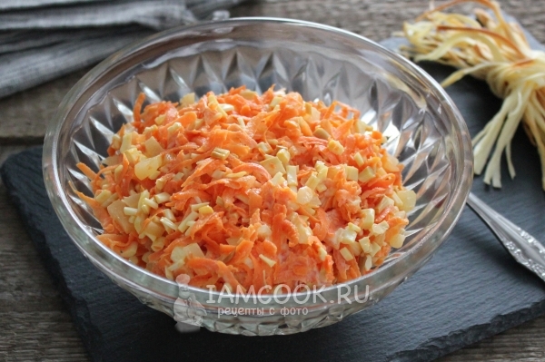 कच्चे गाजर और पनीर से सलाद के लिए पकाने की विधि