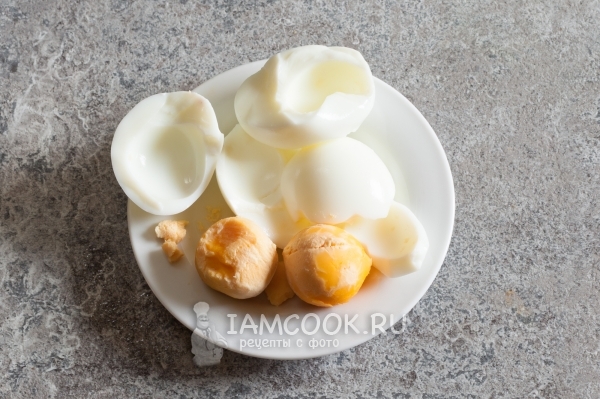 Pisahkan protein dari kuning telur