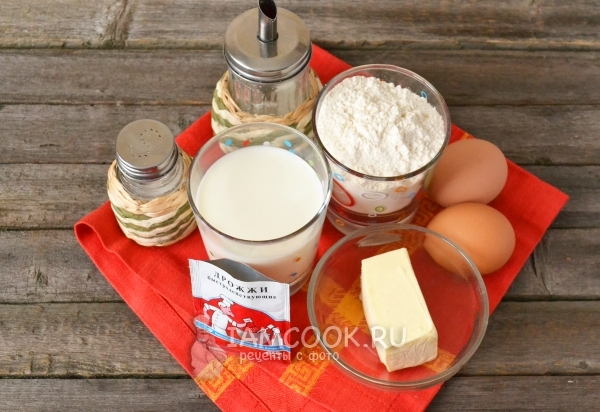 Ingredienser til smørgærdej til ovnpander