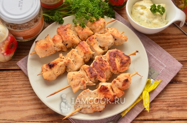 Chicken shashlik recipe in a multi-bar