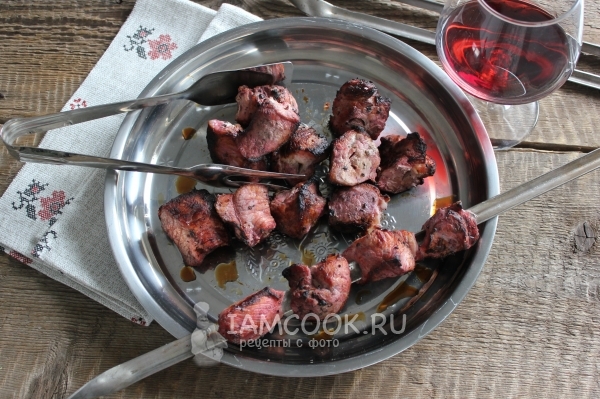 शराब पर सूअर का मांस से शराब कबाब का फोटो