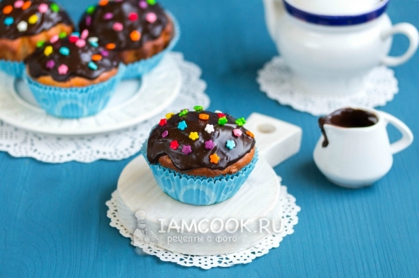 Billede af chokolade glasur til cupcakes