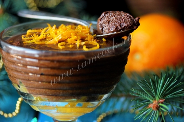 オレンジとチョコレートムースのレシピ