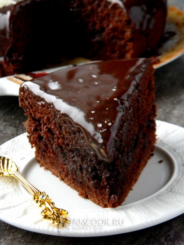 巧克力蛋糕的照片«一次，两个，三个»