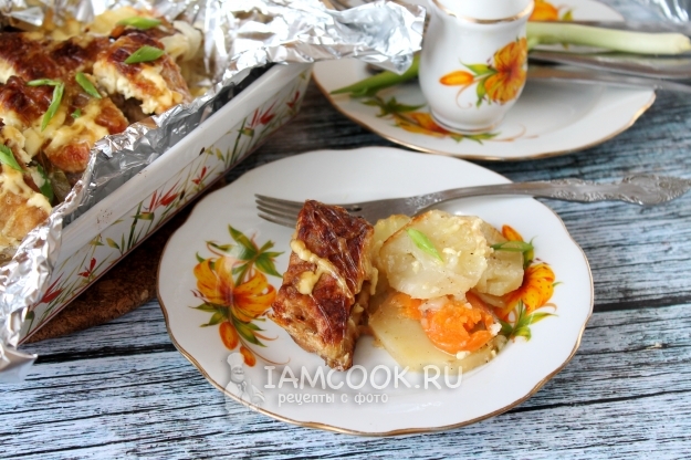Recipe for pike with potatoes and mayonnaise in the oven