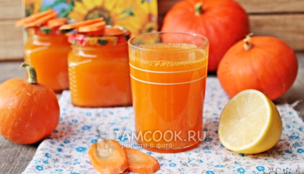 Συνταγή για χυμό κολοκύθας-καρότου για το χειμώνα
