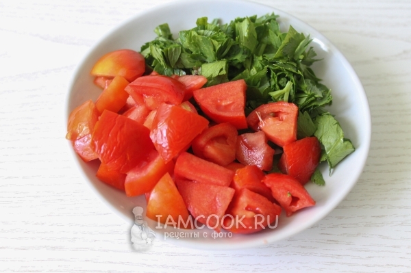 印着蔬菜和西红柿