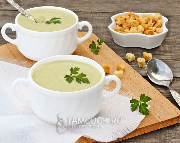 Fotografije juhe-pire od brokule i cvjetače