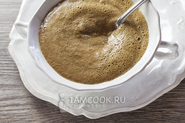 Photo of soup-puree from chicken liver
