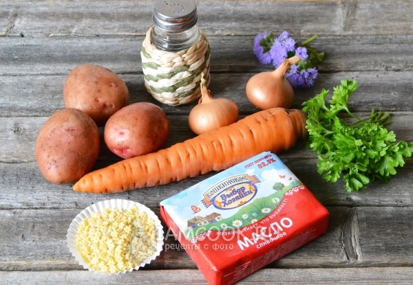 Ingredientes para sopa de champiñones de podberezovikov