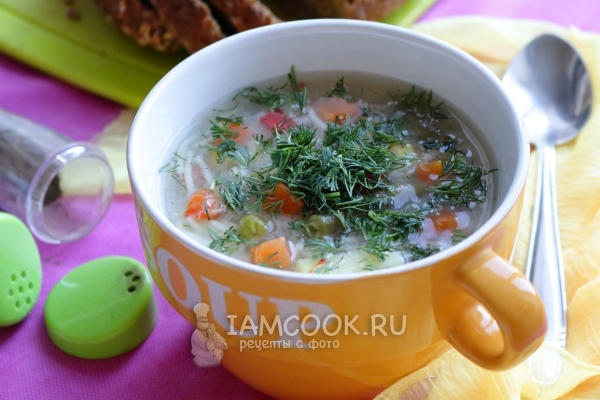 Receta de sopa de verduras de verduras congeladas