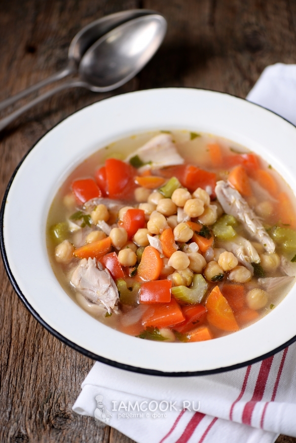 चम्मच और चिकन के साथ सूप के लिए पकाने की विधि