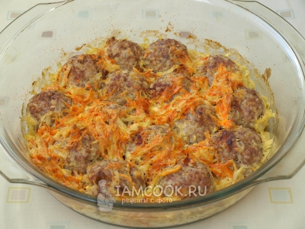 Ready-made meatballs from turkey with gravy (in creamy sauce)