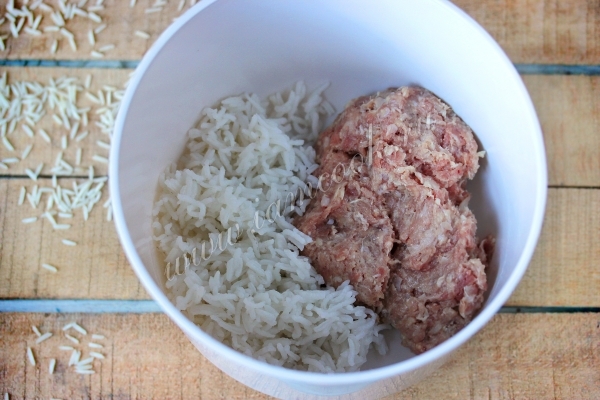 لحم مفروم مع أرز