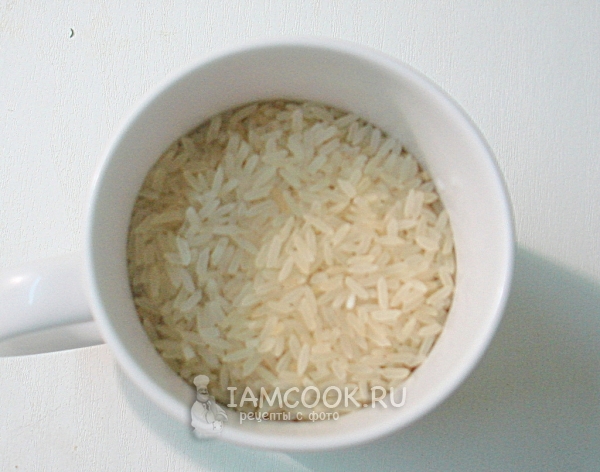 Risciacquare il riso.