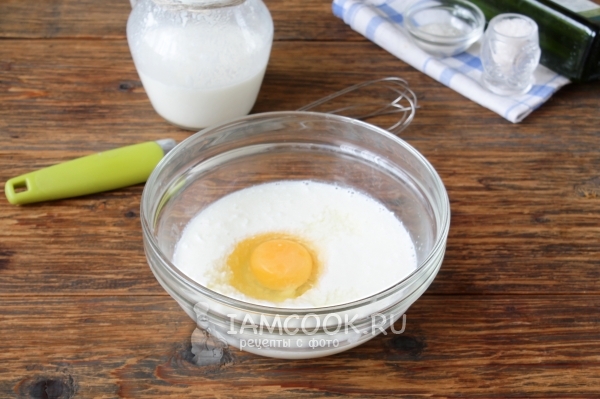 Kombinieren Sie Joghurt mit Ei