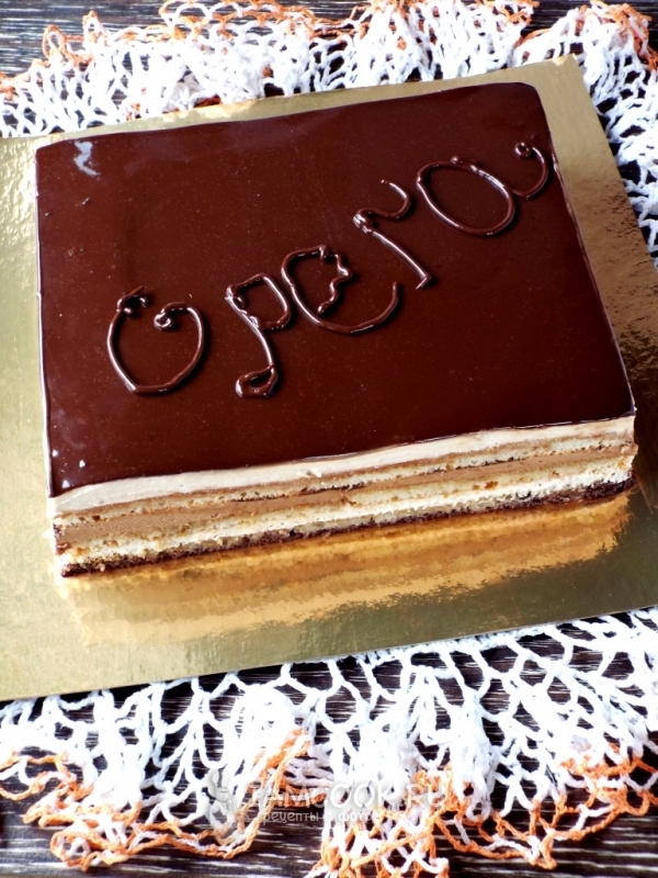 Снимка торта «Опера»