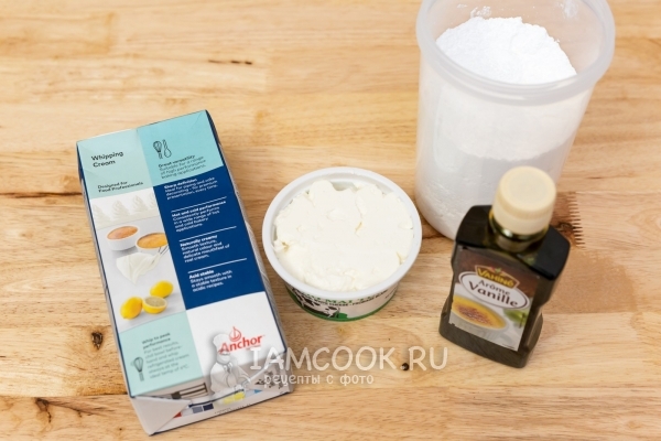Ingredientes para crema