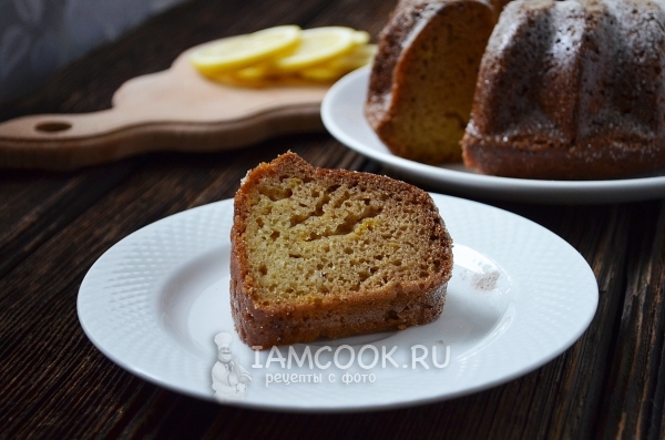 Resep untuk kue keju cottage dengan lemon