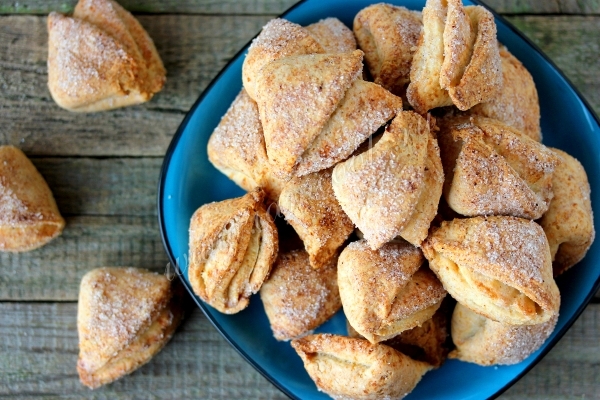 Foto di biscotti da forno Triangoli di ricotta