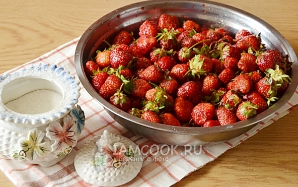 Ingredientes para mermelada de fresa espesa