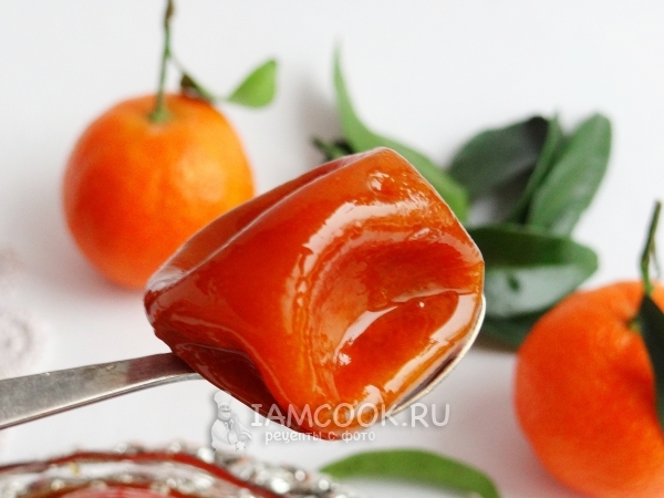 Jam of tangerines with skin