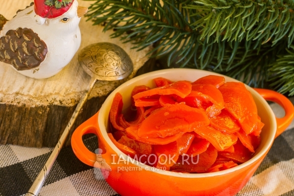 Carrot jam recipe for winter