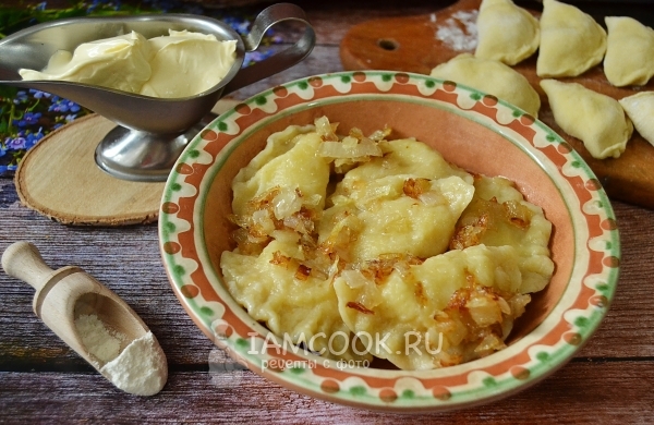 Rezept für Knödel mit Kartoffeln auf Joghurt