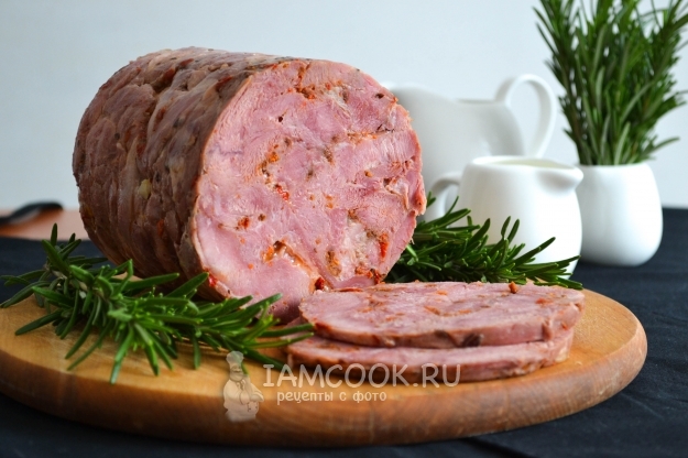 وصفة لحم الخنزير من تركيا في المنزل (في لحم الخنزير)