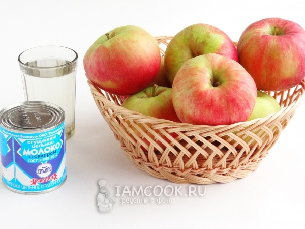 苹果浓汤的成分与炼乳冬季
