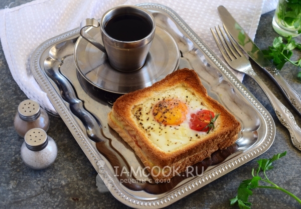 Recept za jaje u kruhu u pećnici
