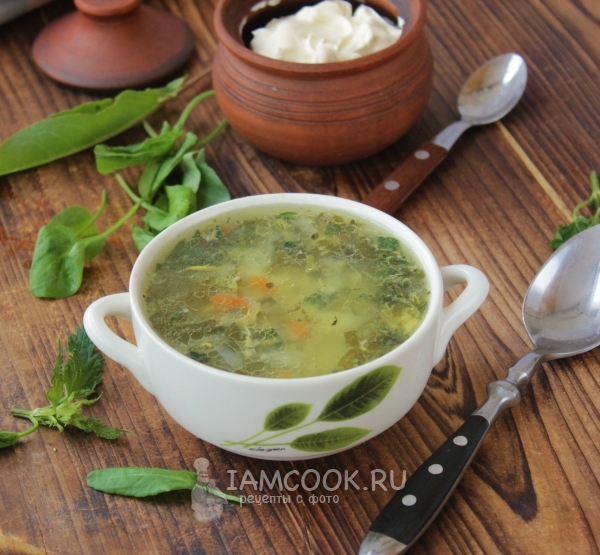 イラクサジムシと緑色のキャベツスープ