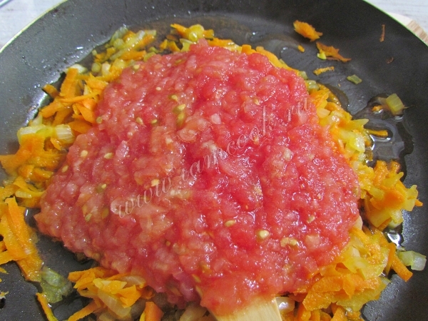 Tomat med gulerødder og løg