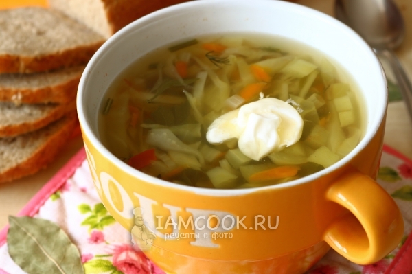 Green cabbage soup recipe